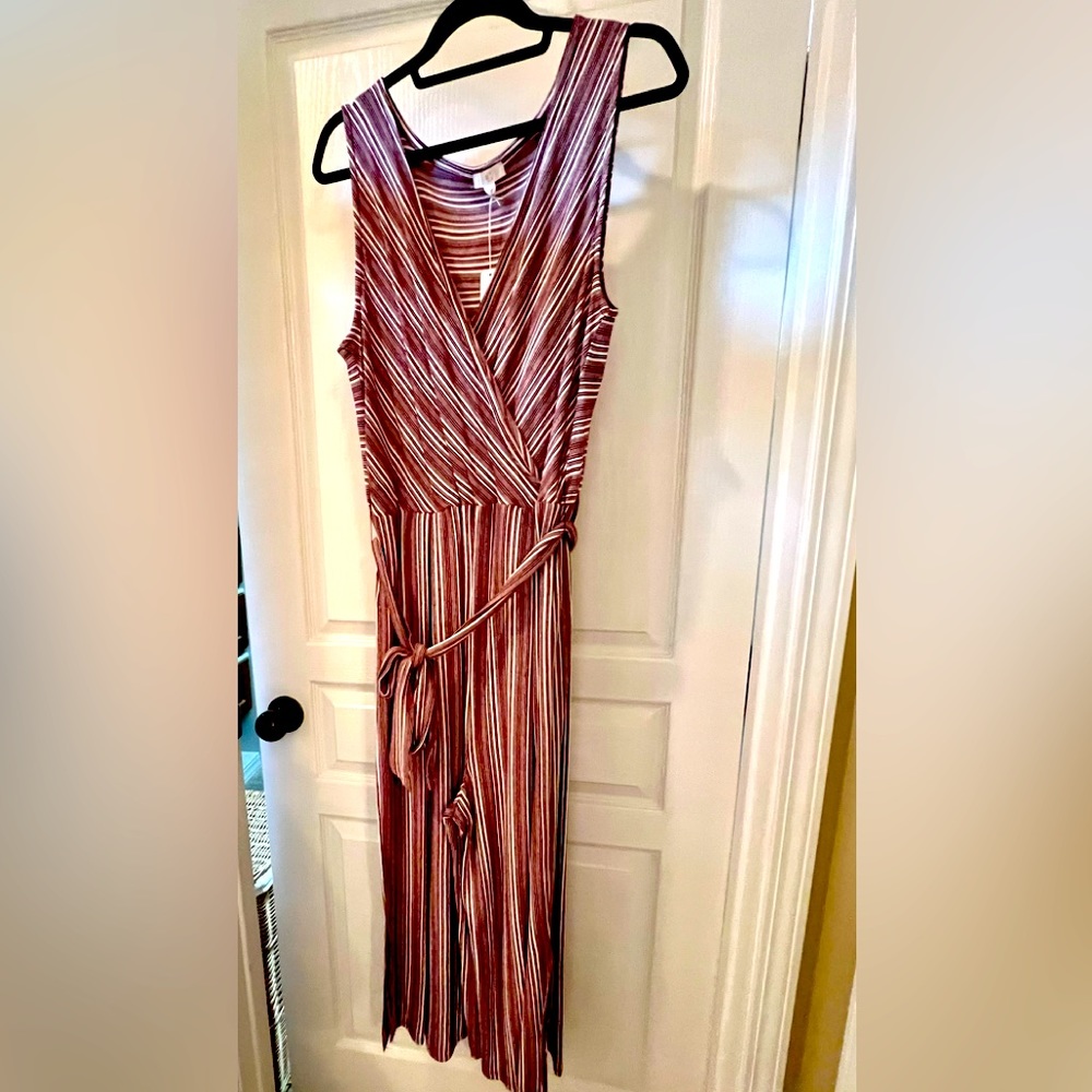 Charming Charlie NWT striped pants romper